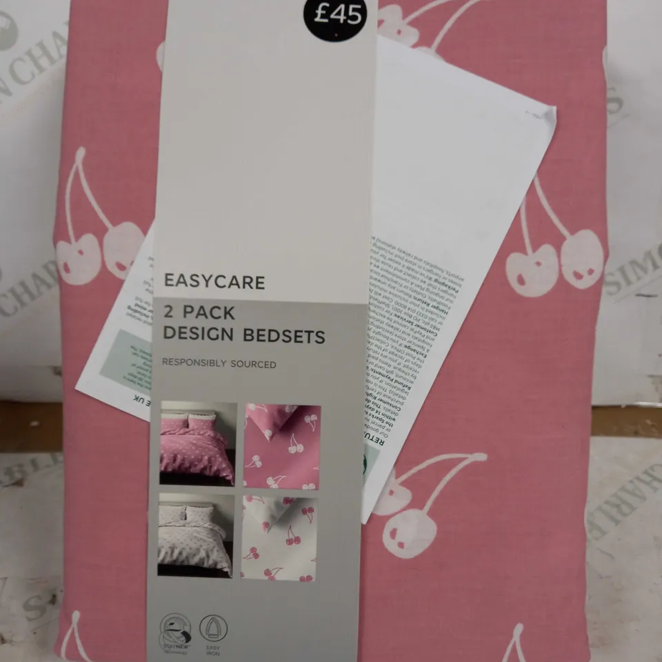 M&S EASYCARE 2 PACK DESIGN BEDSETS
