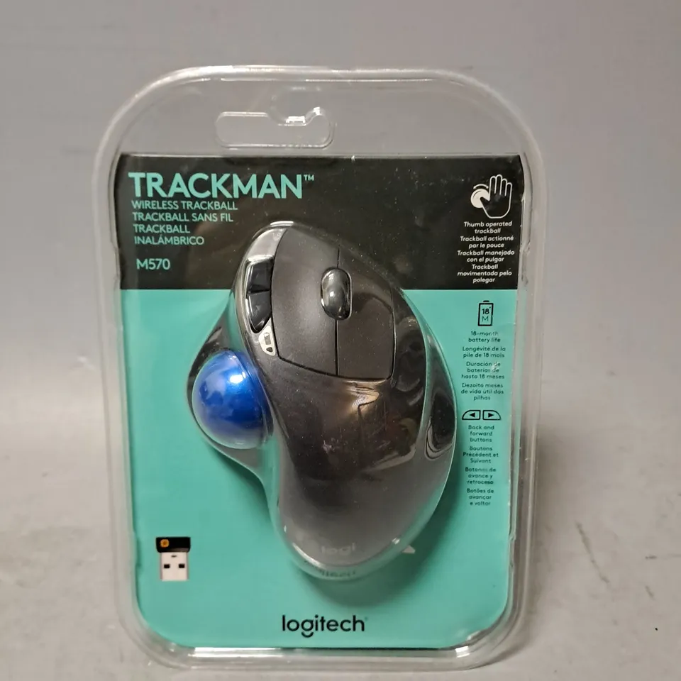 SEALED LOGITECH TRACKMAN WIRELESS BALL MOUSE