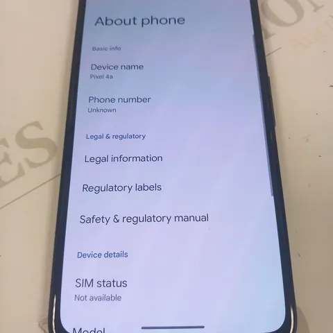 GOOGLE PIXEL 4A MOBILE PHONE