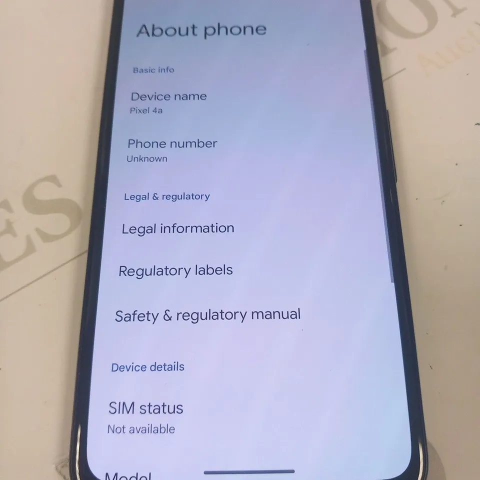 GOOGLE PIXEL 4A MOBILE PHONE