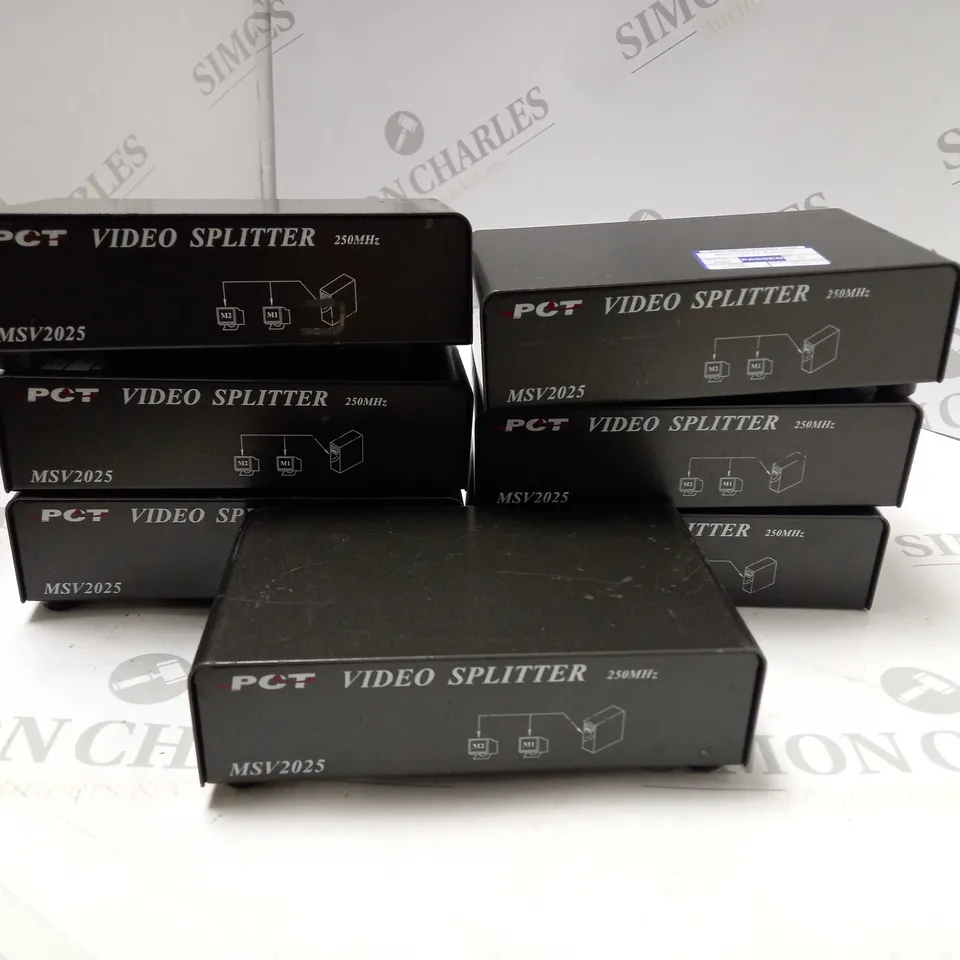 BOX OF 6 PCT VIDEO SPLITTER MSV2025 