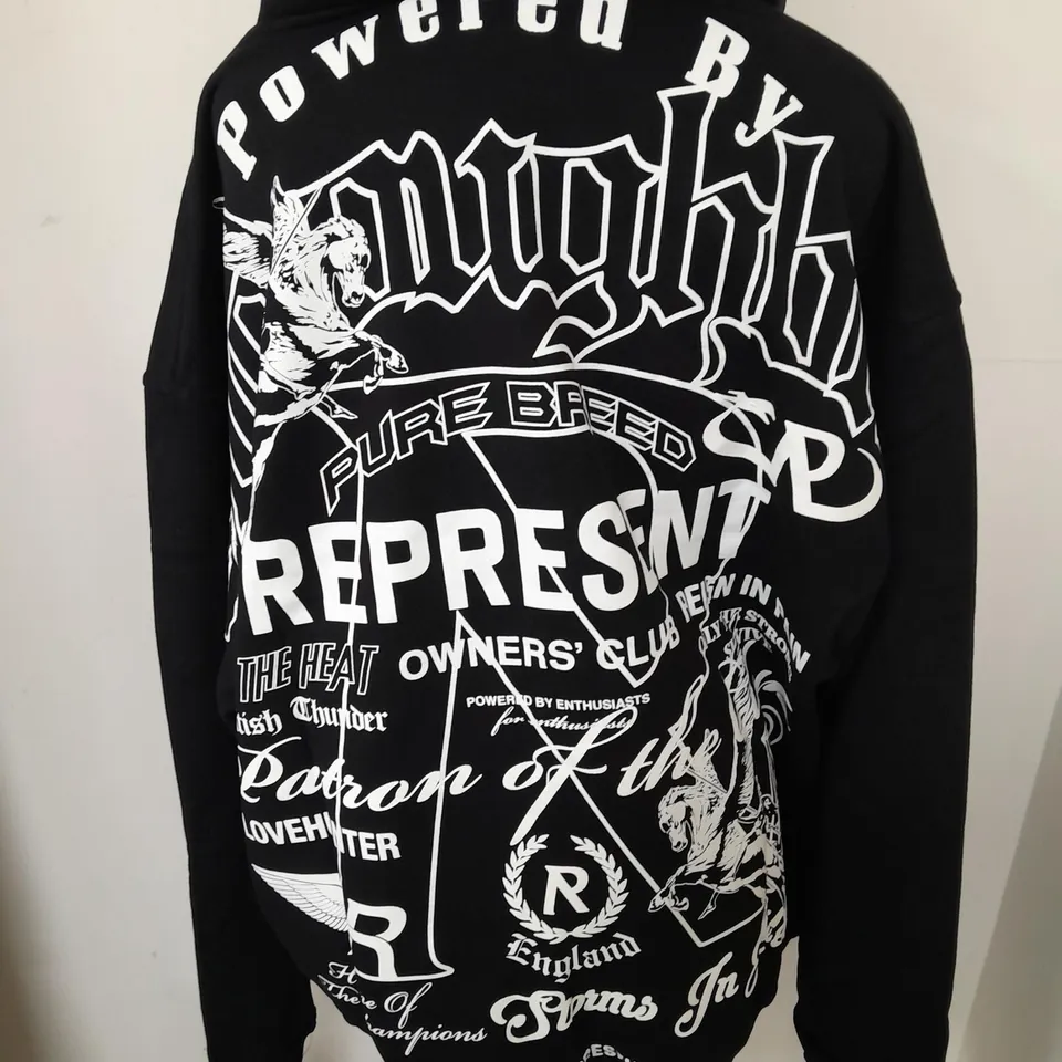 REPRESENT MONOCHROME ICON HOODIE - L