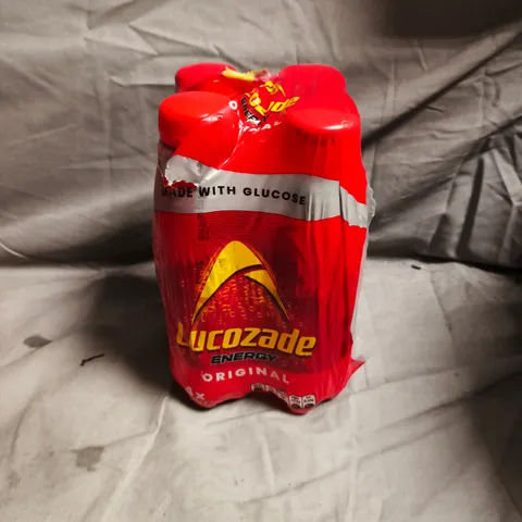 LUCOZADE ENERGY ORIGINAL FOUR-PACK – 4 X 500ML BOTTLES