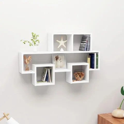 BOXED BLINNI 5 PIECE ACCENT SHELF - WHITE (1 BOX)