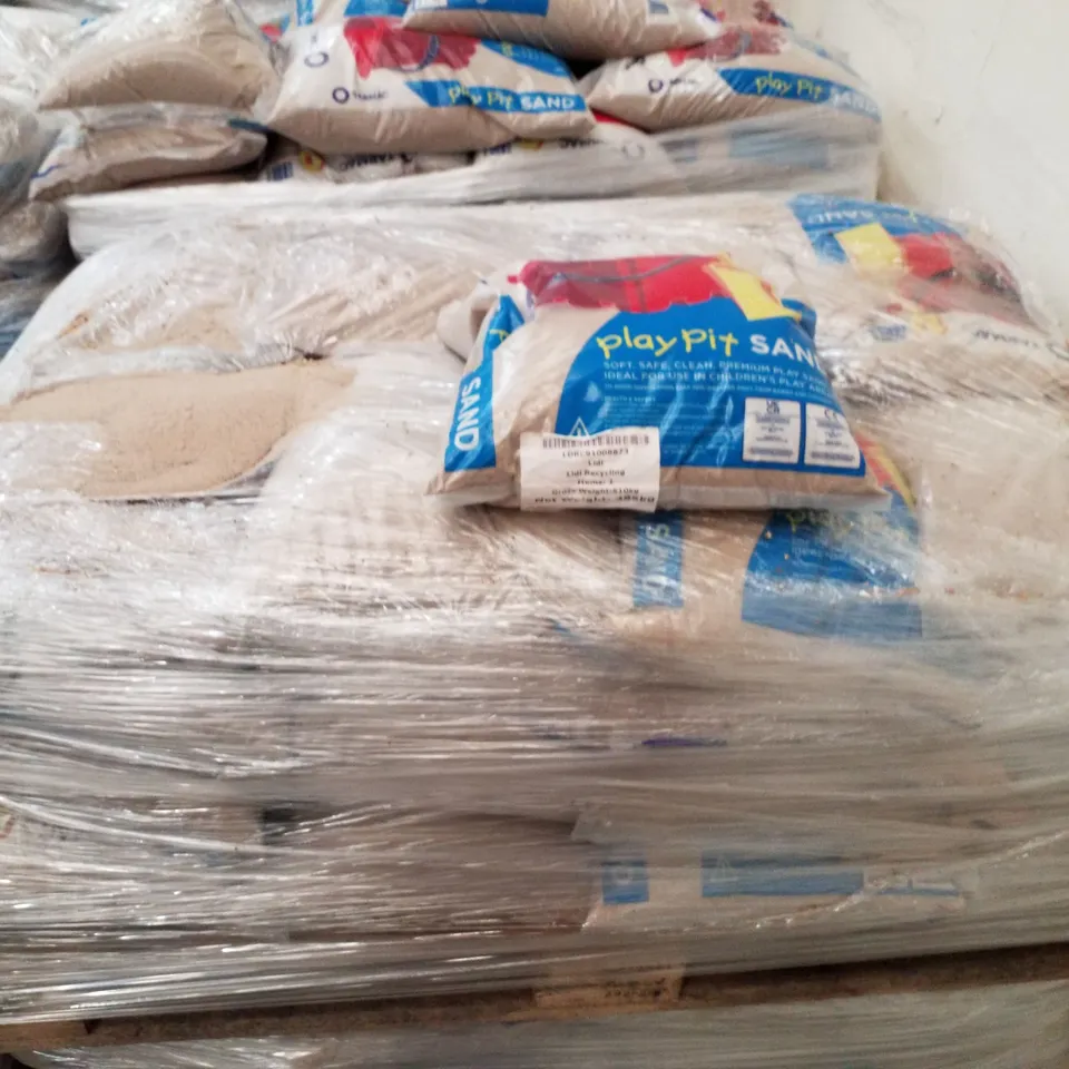 2 PALLETS EACH CONTAINING APPROXIMATELY 35 BAGS OF PLAY SAND