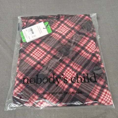 BAGGED NOBODYS CHILD MILO SKIRT CHECK - SIZE 16