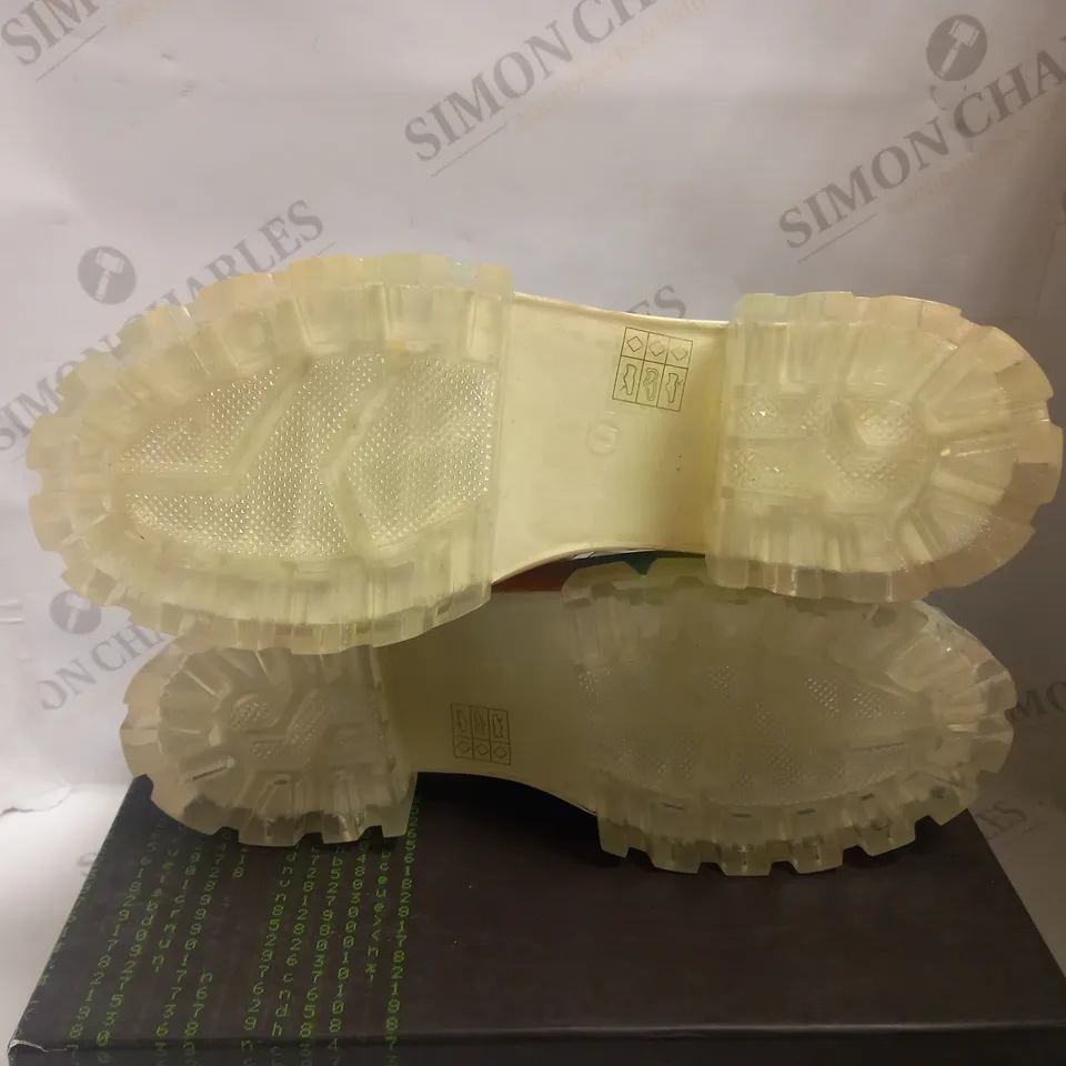 KOI VEGAN SLINKY KAWAII RAINBOW JELLY SANDALS - SIZE 7