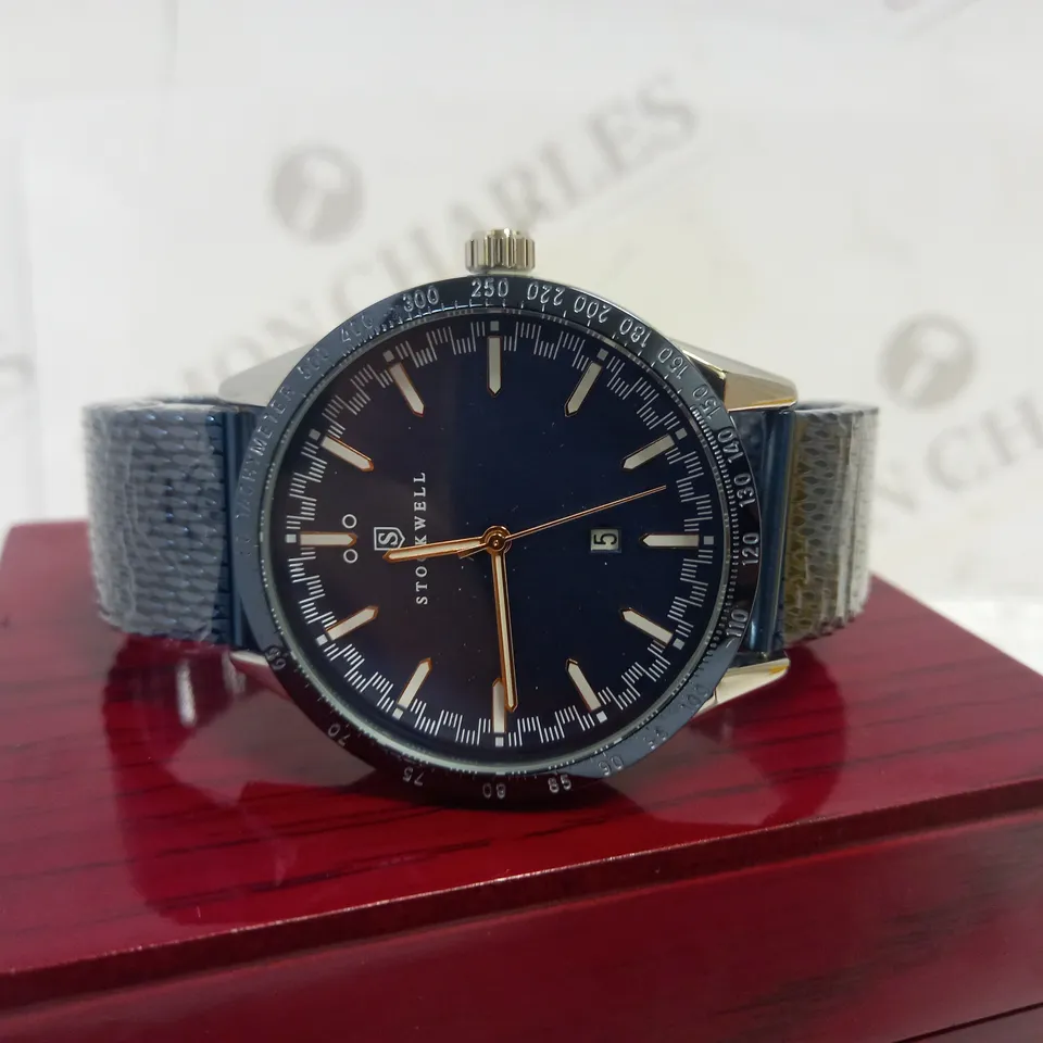 STOCKWELL DATE DIAL MESH STRAP WRISTWATCH RRP £650