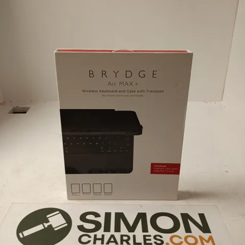 BOXED BRYDGE AIR MAX+ WIRELESS KEYBOARD AND CASE WITH TRACKPAD
