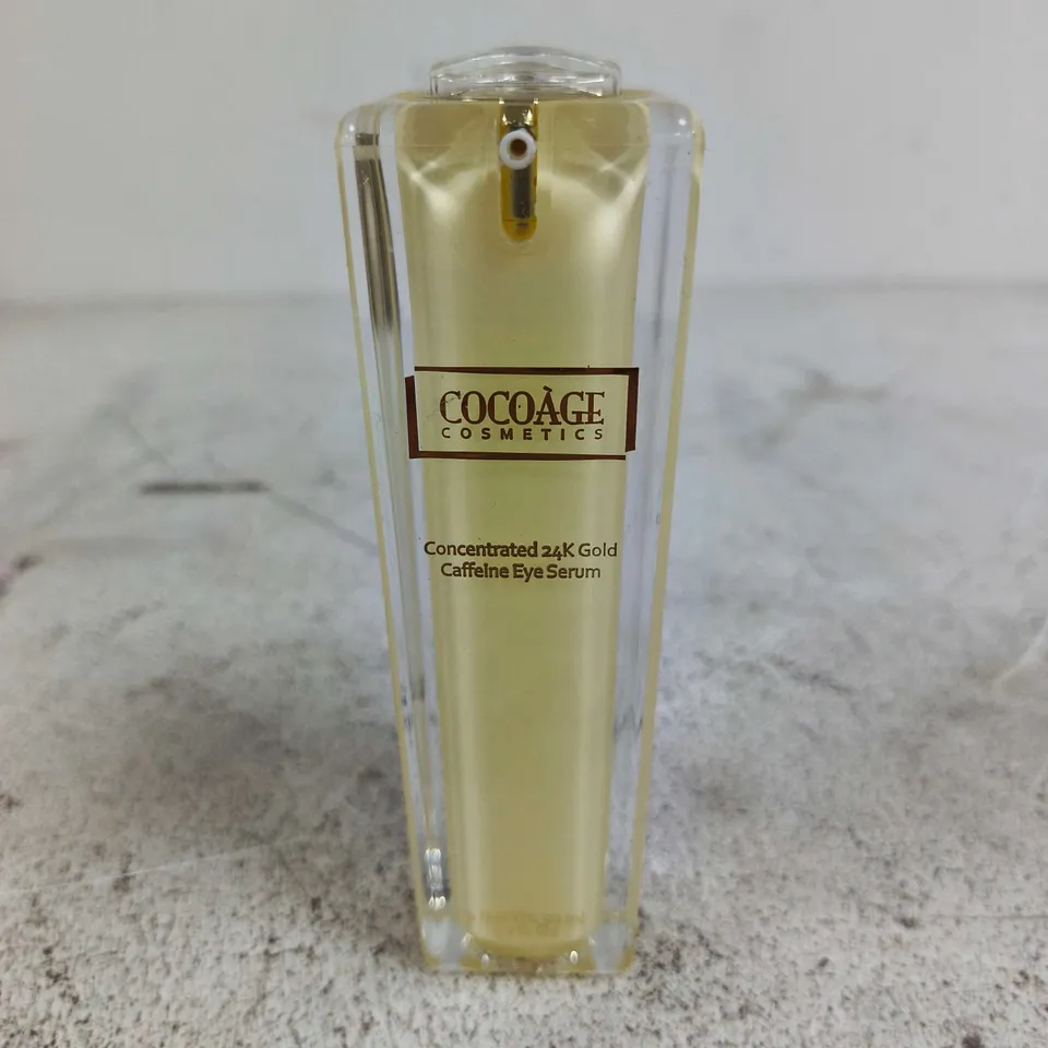 COCOAGE COSMETICS CONCENTRATED 24K GOLD CAFFEINE EYE SERUM