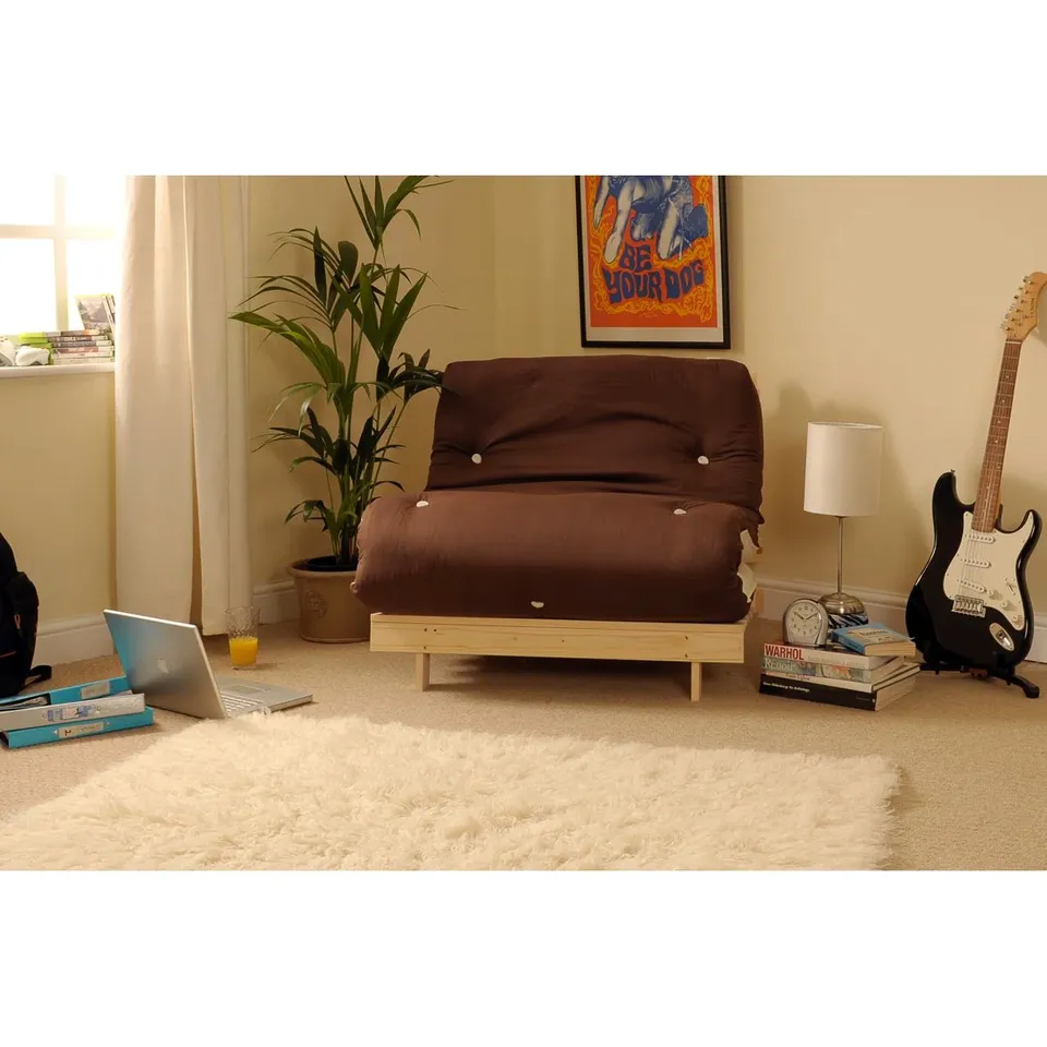 BOXED TRISHELLE UPHOLSTERED TUFTED FUTON CHAIR (2 PARTS)