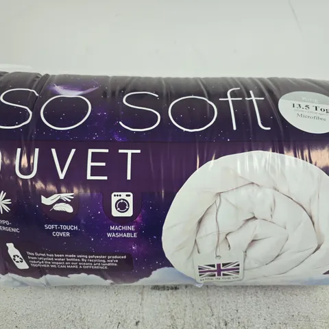 SEALED SO SOFT 13.5 TOG KING SIZE MICROFIBRE DUVET 