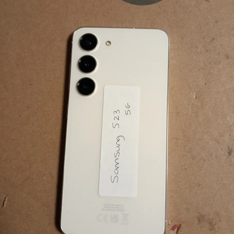 SAMSUNG GALAXY S23 SMARTPHONE – WHITE (CRACKED SCREEN)
