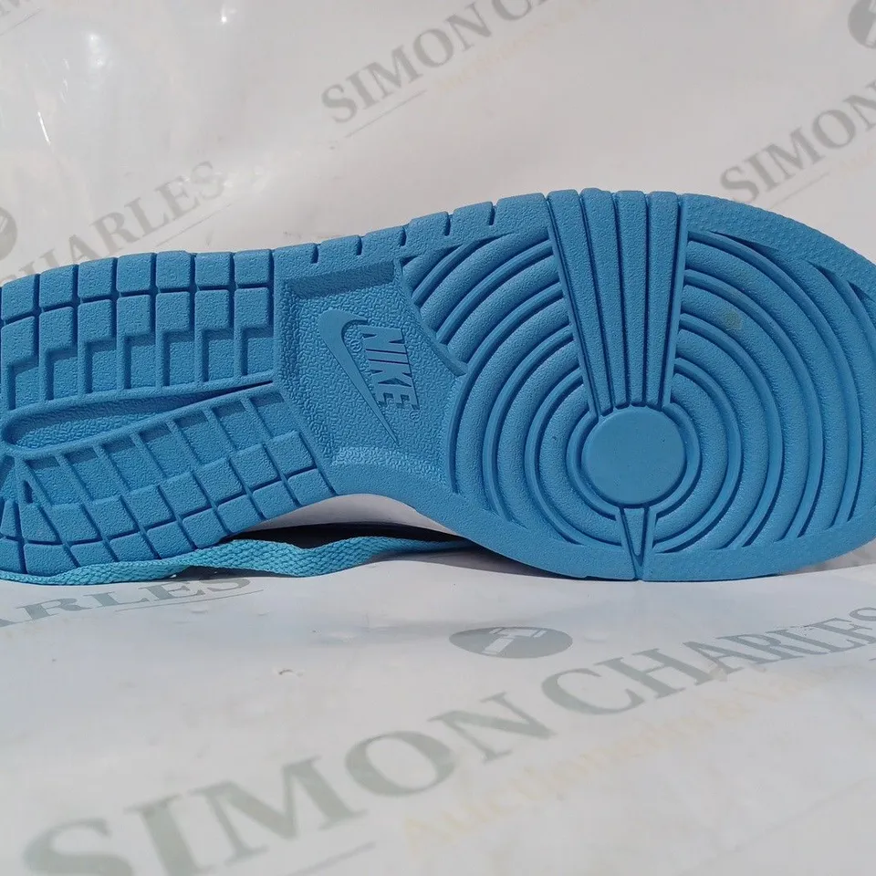 PAIR OF NIKE TRAINERS IN BLUE/WHITE UK SIZE 8.5
