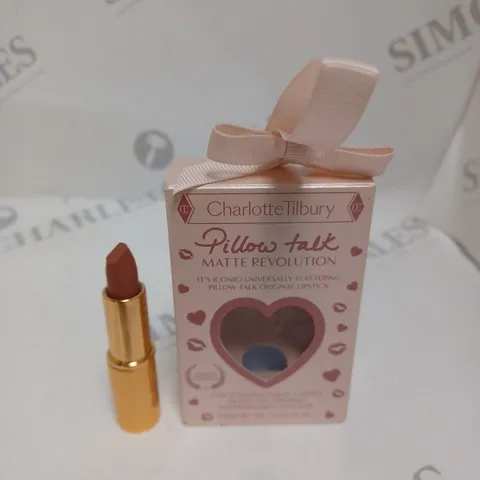 BOXED CHARLOTTE TILBURY PILLOW TALK MATTE REVOLUTION LIPSTICK