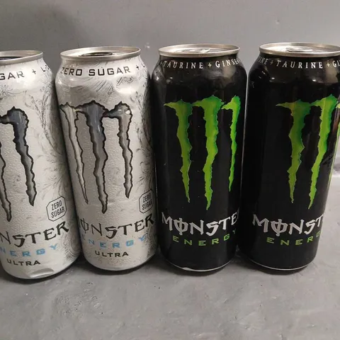 LOT OF 15 500ML CANS OF MONSTER ENERGY DRINK 