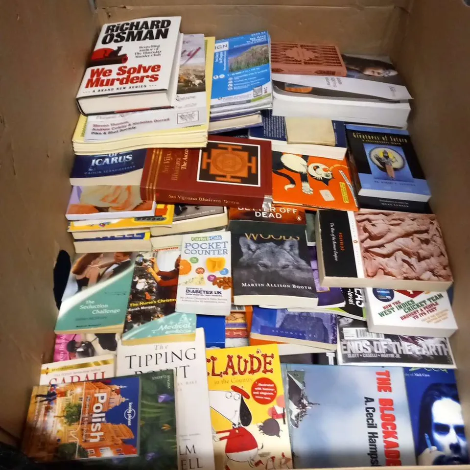 LARGE QUANTITY OF ASSORTED BOOK TITLES INCLUDE FICTION AND NON-FICTION TITLES BY AUTHORS SUCH AS;