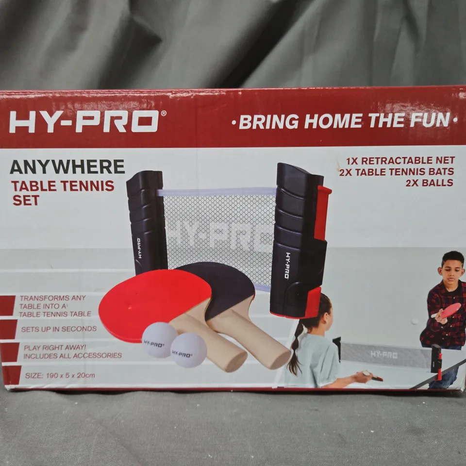 HY-PRO ANYWHERE TABLE TENNIS SET