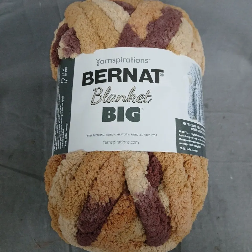 BERNAT BLANKET BIG YARN – MULTICOLOUR STRIPED CHUNKY YARN
