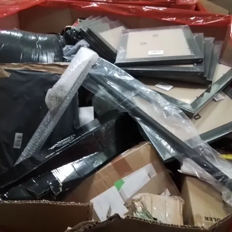 PALLET OF ASSORTED HOUSEHOLD GOODS AND PRODUCTS TO INCLUDE;PHOTO FRAMES,DARTS MAT,AIR COOLER