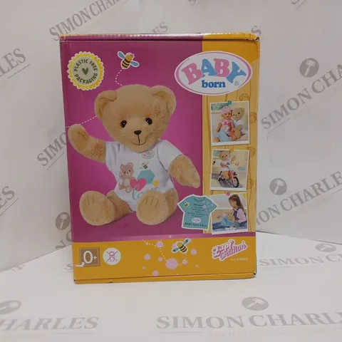 BOXED BABY BORN BEAR WHITE