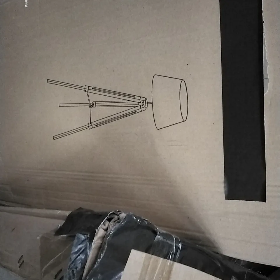 PALLET OF ASSORTED HOUSEHOLD ITEMS TO INCLUDE LED MIRROR, OFFICE STOOL AND FLOOR LAMP