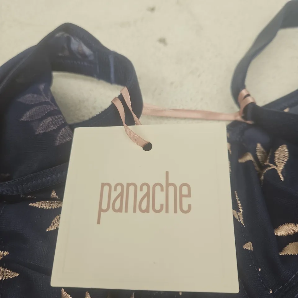 PANACHE TANGO BALCONY BRA – NAVY/CHAMPAGNE, UK 38FF