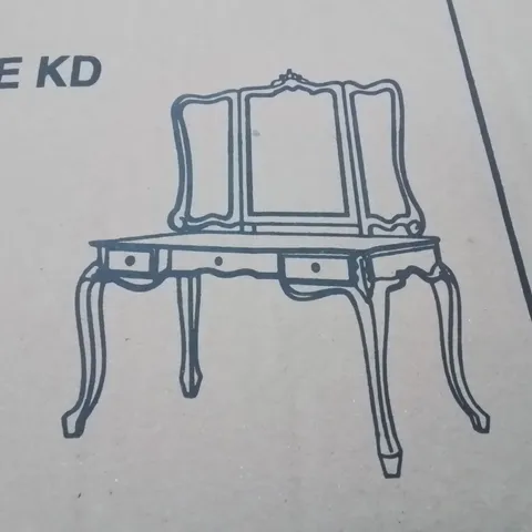 BRAND NEW HOMESDIRECT365 LARGE DRESSING TABLE AND MIRROR (2 BOXES)