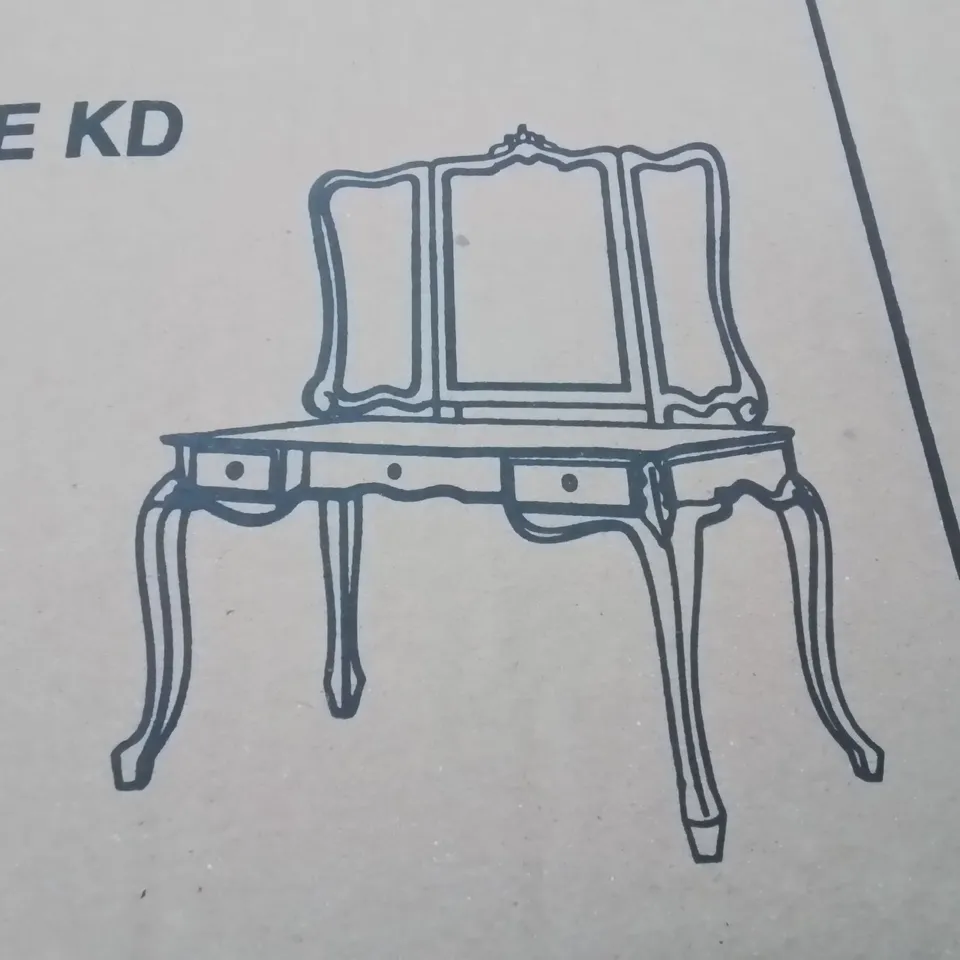 BRAND NEW HOMESDIRECT365 LARGE DRESSING TABLE AND MIRROR (2 BOXES)