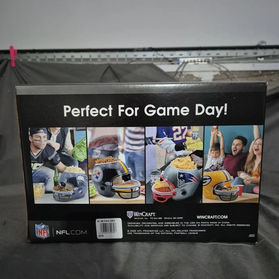 NFL SNACK HELMET BY WINCRAFT – FOOTBALL HELMET SNACK BOWL (BOXED)