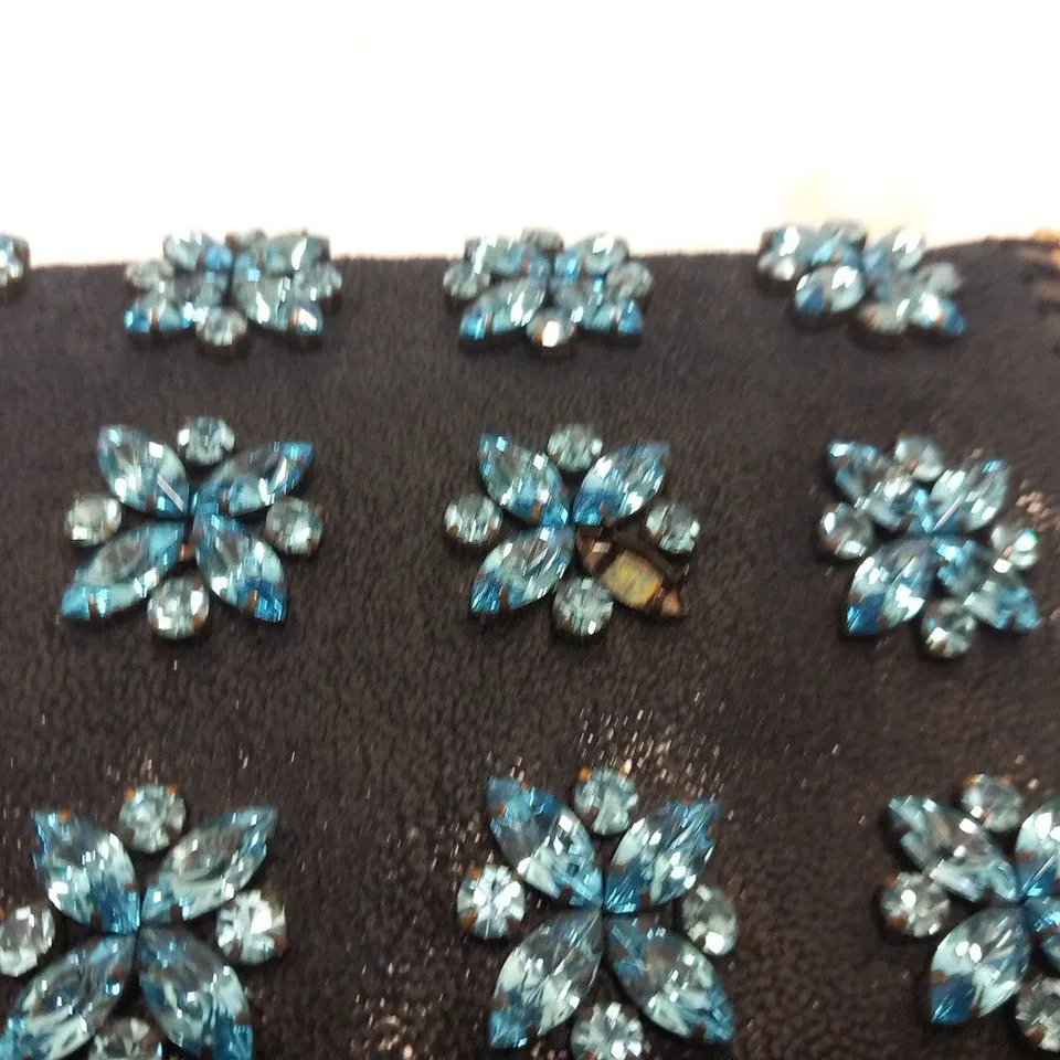 STELLA MCCARTNEY STONE EMBELLISHED CLUTCH BAG