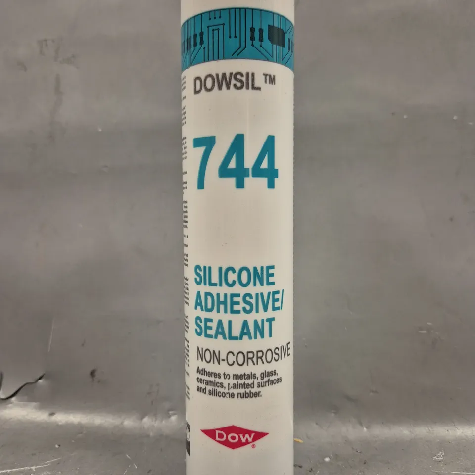 BOX OF APPROXIMATELY 10 DOWSIL 744 SILICONE ADHESIVE (310ML)