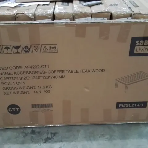 BOXED COFFEE TABLE -TEAKWOOD-