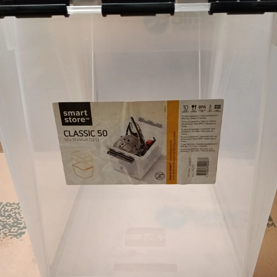 2 X SMART STORE CLASSIC 50 52L STORAGE CONTAINERS