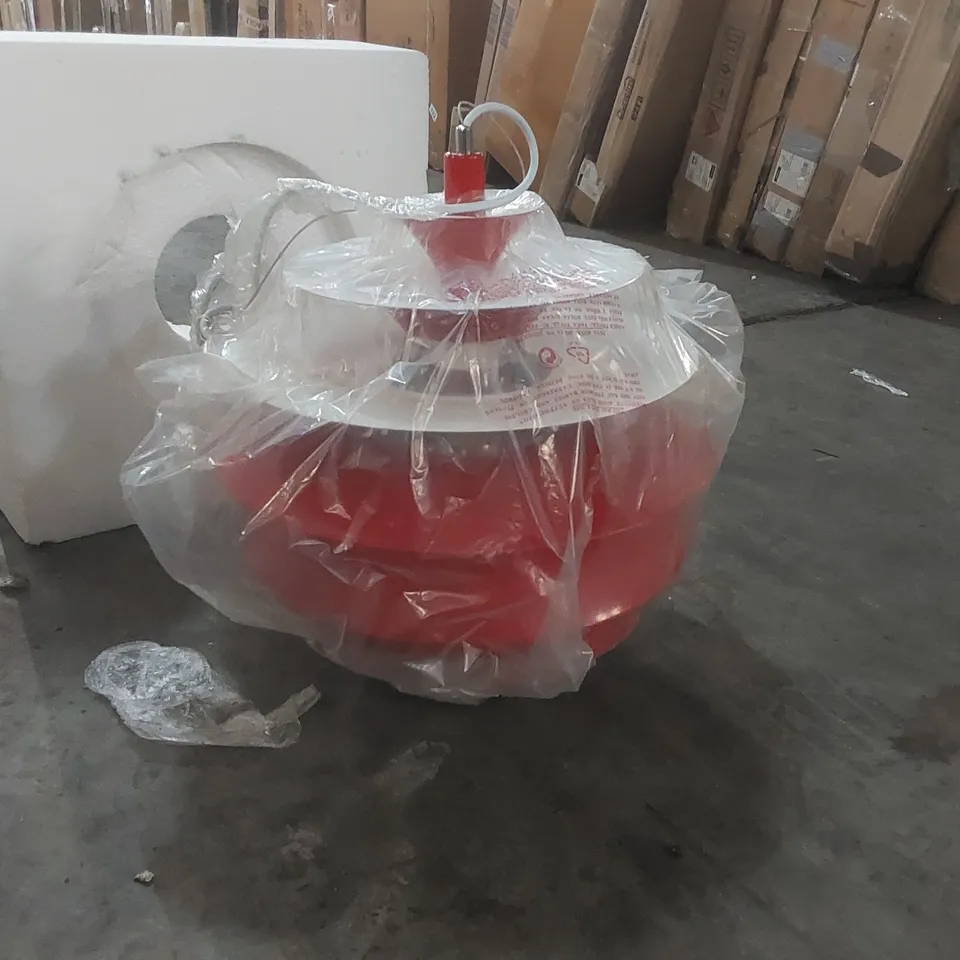 BOXED POUL HENNINGSEN SNOWBALL CEILING LAMP REPLICA - RED