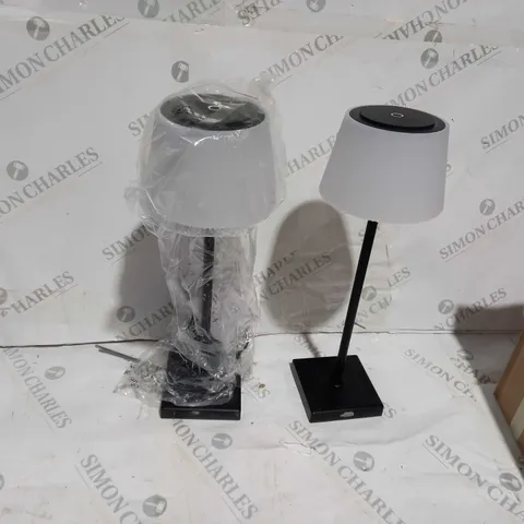 SFIXX SET OF 2 INDOOR OUTDOOR TOUCH TABLE LIGHTS BLACK