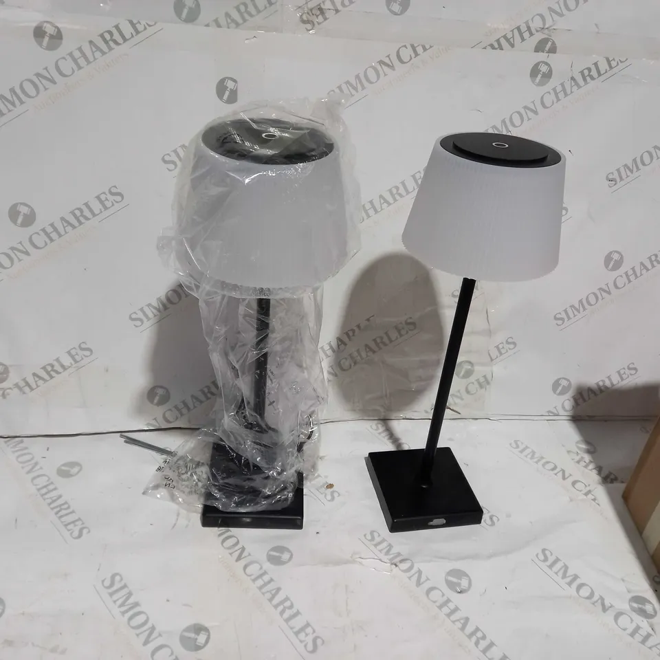 SFIXX SET OF 2 INDOOR OUTDOOR TOUCH TABLE LIGHTS BLACK