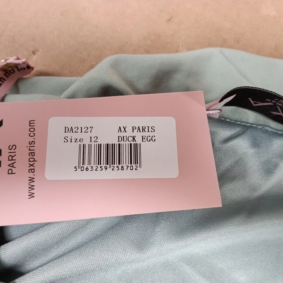AX PARIS DRESS DA2127 – UK SIZE 12 – DUCK EGG BLUE