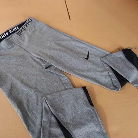 NIKE PRO GREY TRAINING PANTS - M