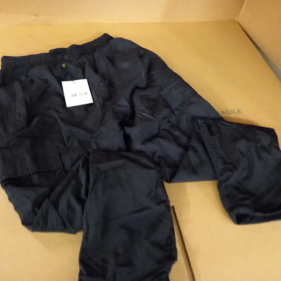 SIKSILK BLACK COMBAT PANTS - L