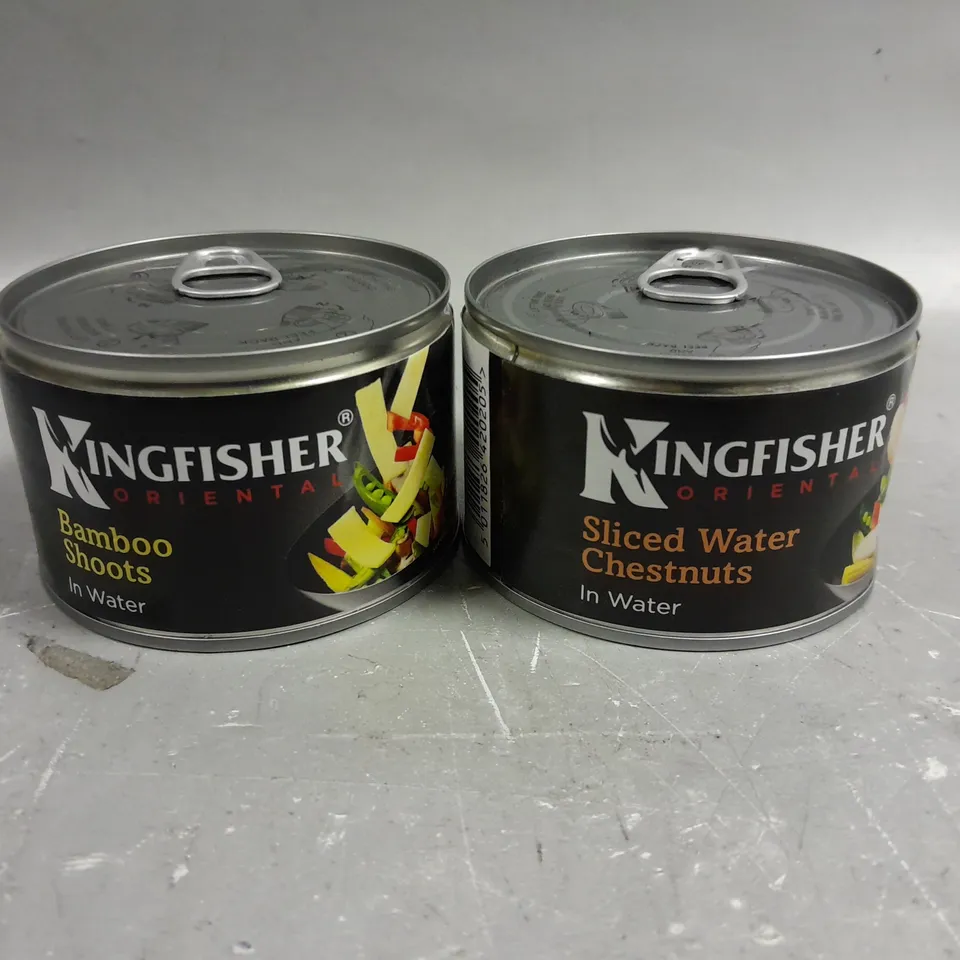 APPROXIAMTELY 20 KINGFISHER BAMBOO SHOOTS & WATER CHESTNUT TINS - COLLECTION ONLY 