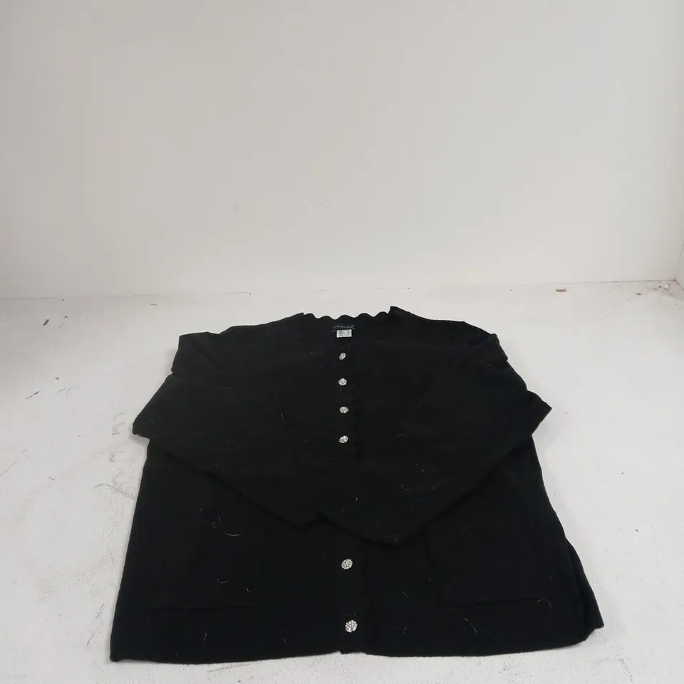 CREATION L BLACK CARDIGAN SIZE 22