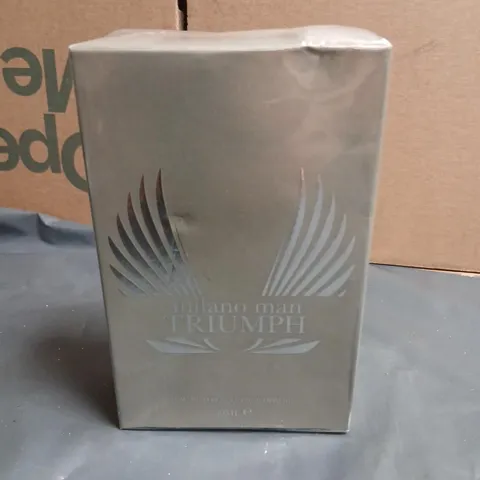 BOXED AND SEALED MILANO MAN TRIUMPH EAU DE TOILETTE POUR HOMME 50ML