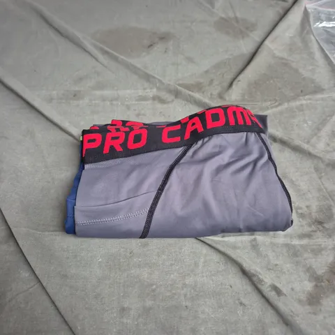 MEN'S GRAY ATHLETIC BOXER SHORTS WITH RED BRANDED CADMUS SIZE XL