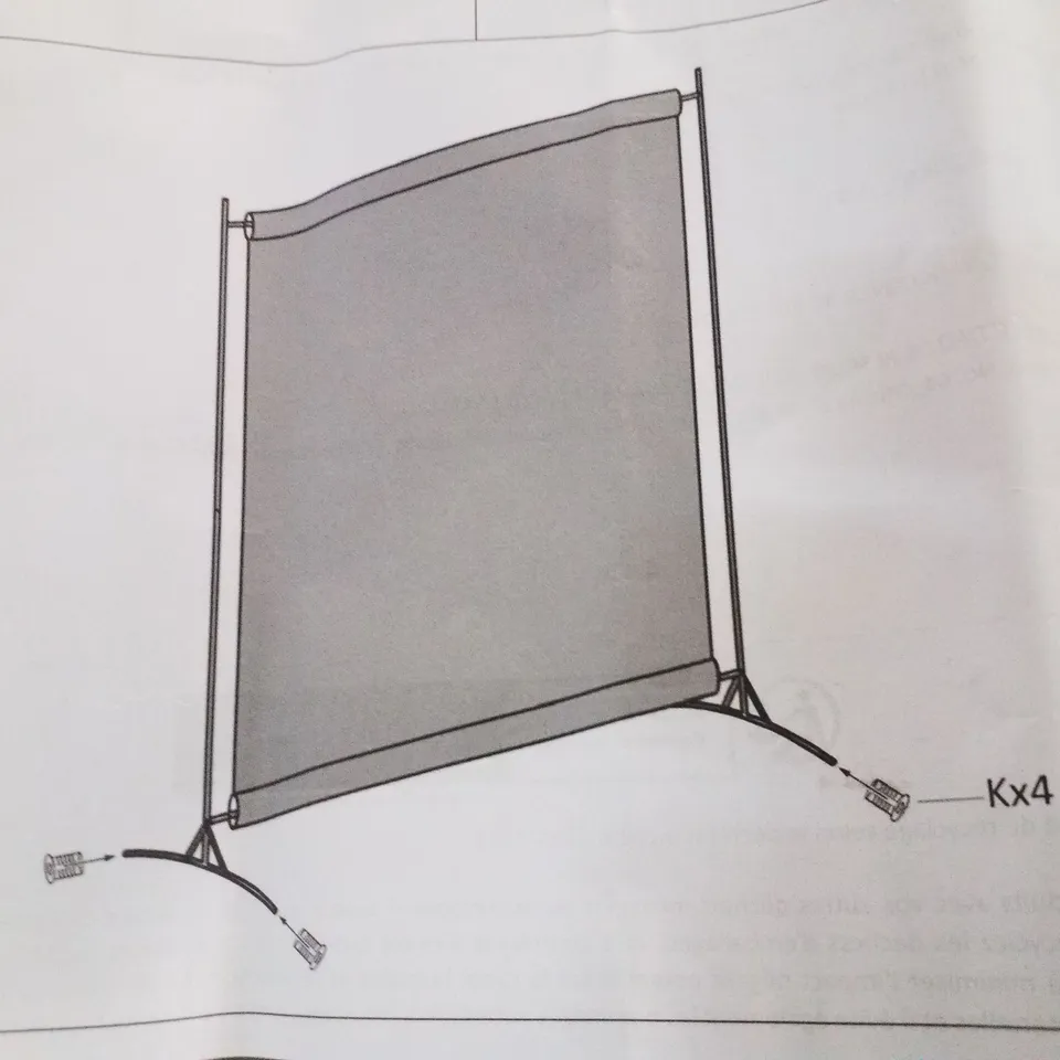 BOXED WHITE ROOM DIVIDER 