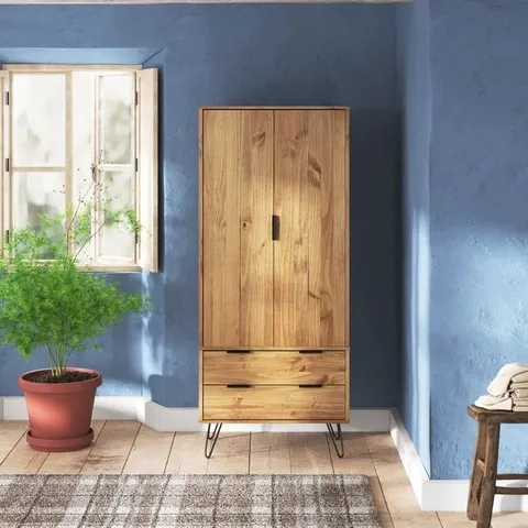 BOXED CASHEL 2 DOOR WARDROBE (2 OF 2 BOXES)