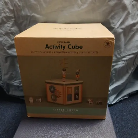 LITTLE DUTCH ACTIVITY CUBE – WOODEN BABY TOY (18M+)