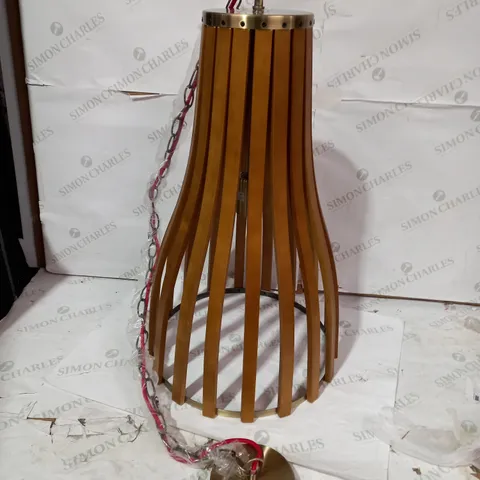 BOXED NIXON WOOD EFFECT 1LT PENDANT