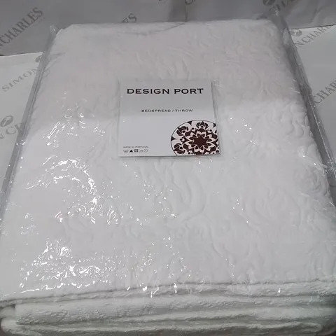 BRAND NEW DESIGN PORT SUPER KING BEDSPREAD/THROW