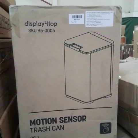 BOXED MOTION SENSOR WASTE BIN/TRASH CAN